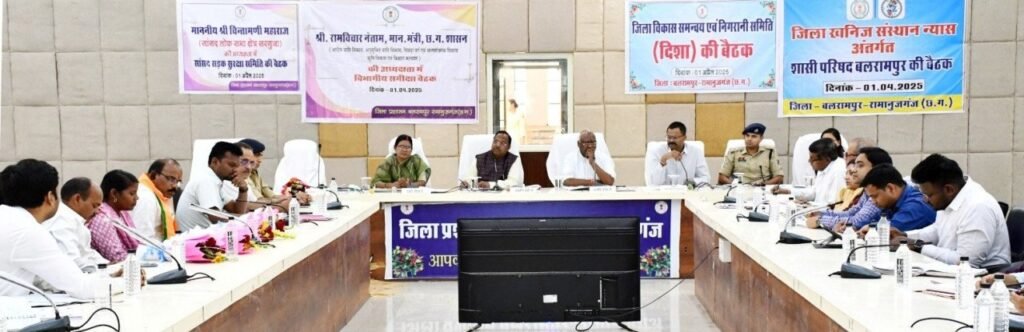 Agriculture Minister Netam took the meeting of DMF, Disha and Road Safety Committee